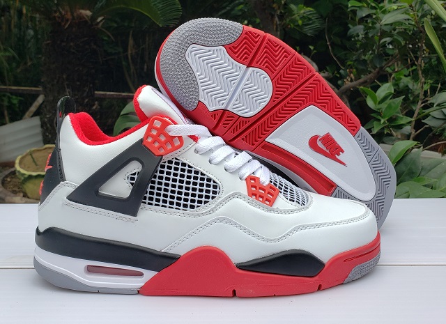 Air Jordan 4 Retro White Varsity Red Black